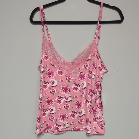 NWT Thalia Sodi Pink Floral Cami Tank - Picture 1 of 4